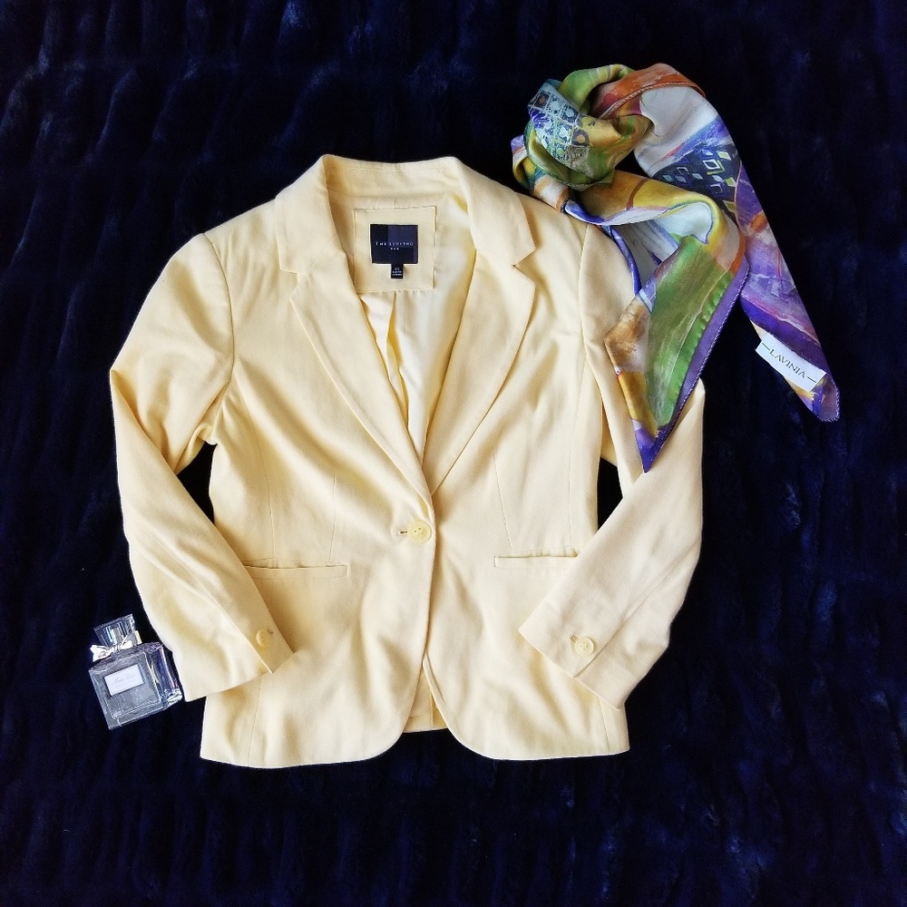 The Limited - light spring yellow blazer